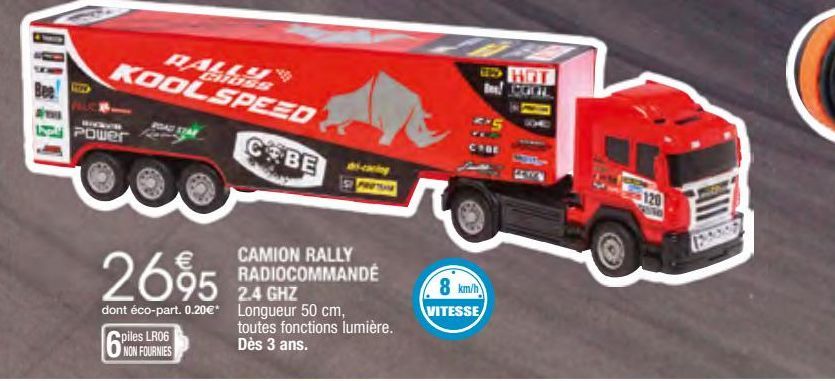 camion rally radiocommandé 2.4 GHz