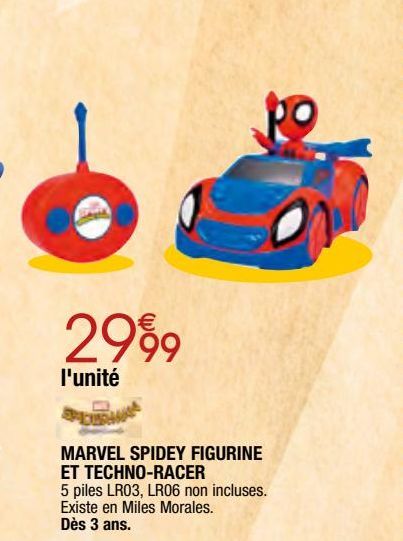 Marvel spidey figurine et techno racer