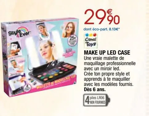 make up led case