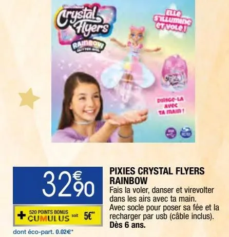 pixies crystal flyers rainbow