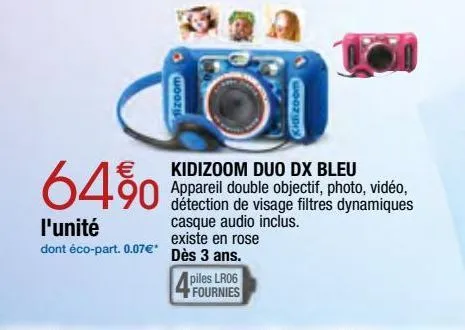 kidizoom duo dx bleu