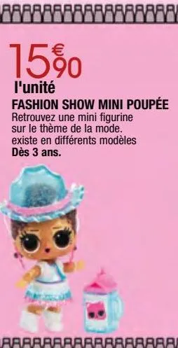 fashion show mini poupée