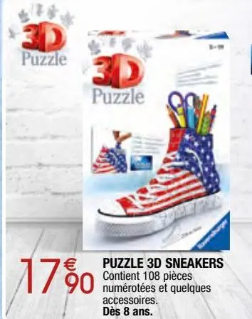 puzzle 3d sneakers