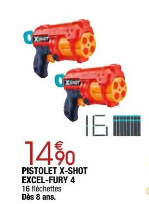 pistolet x-shot excem-fury 4