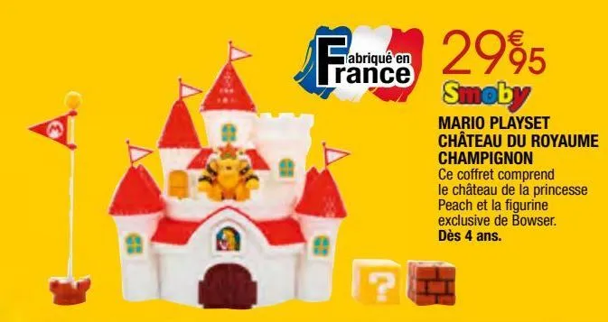 mario playset chateau du royaume champignon