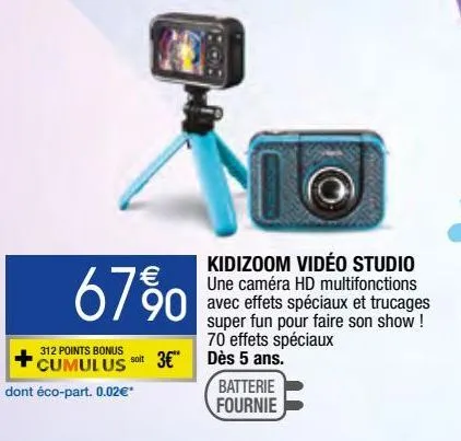 kidizoom vidéo studio
