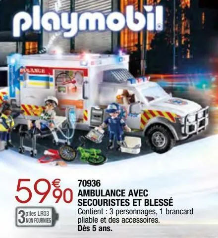 ambulance avec secourites et blessé