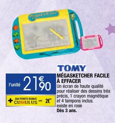 Mégasketcher facile à effacer