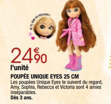 poupée unique eyes 25 cm