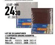 LE LOT-BOIS  2430  HT:20€25 