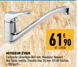 MITIGEUR ÉVIER  Cartouche céramique 840 mm Mousteur Nesper Bec fond mobile Flexible sex 35 mm de fixation -92036429- 61%  HT:SES 