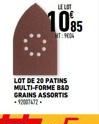 LE LOT  1085  LOT DE 20 PATINS MULTI-FORME B&D GRAINS ASSORTIS -12007472. 
