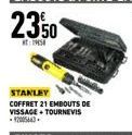 STANLEY  COFFRET 21 EMBOUTS DE VISSAGE+TOURNEVIS  -12005443 