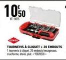 10,50  ESSED  TOURNEVIS À CLIQUET +20 EMBOUTS 1 turns à cliquet 20 bots hex cruciforme el plat 1228230 