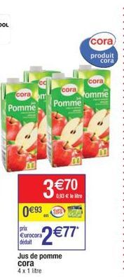 jus de pomme Cora