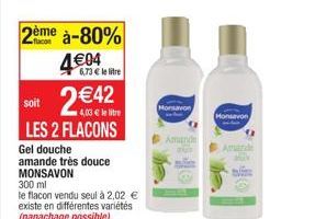 gel douche Monsavon