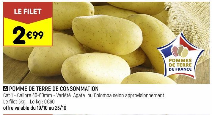 POMME DE TERRE DE CONSOMMATION