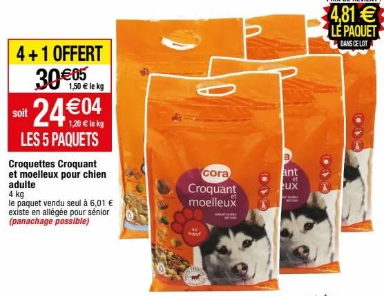 croquettes pour chien cora