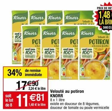 velouté de potiron knorr