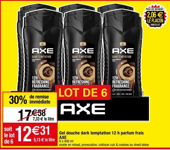 gel douche Axe