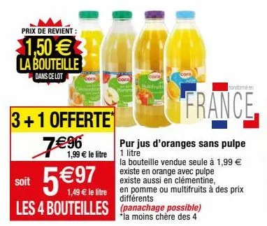 jus d'orange cora