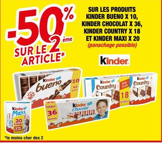 chocolats Kinder