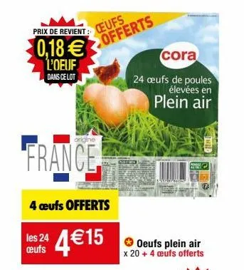 oeufs xl cora