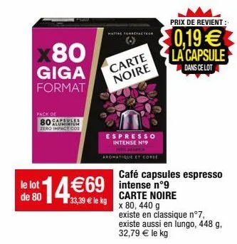 cafetière à capsules carte noire