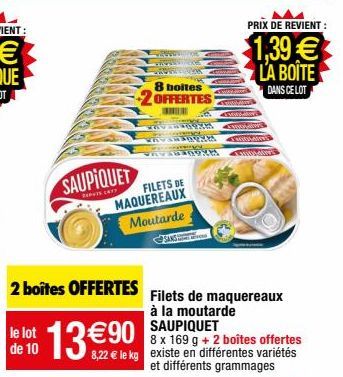 filets de maquereaux Saupiquet