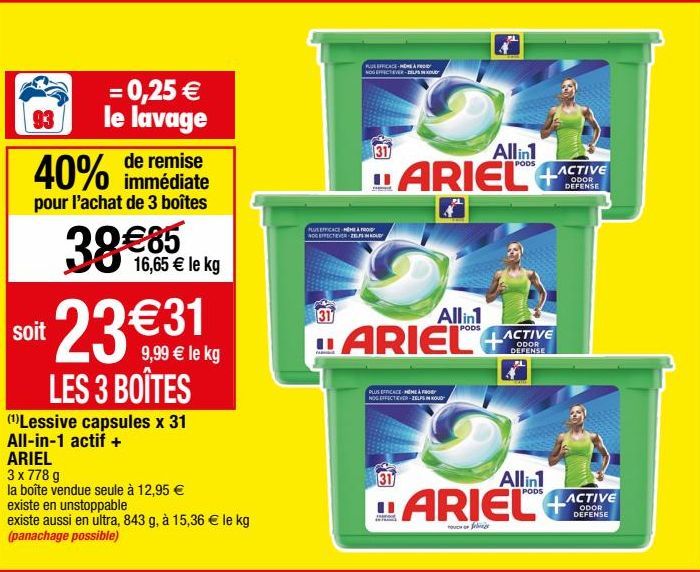 lessive liquide Ariel