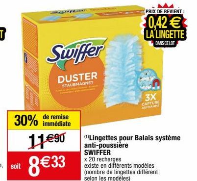 lingettes Swiffer