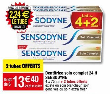 dentifrice Sensodyne