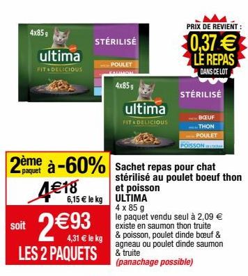 nourriture pour chats Ultima