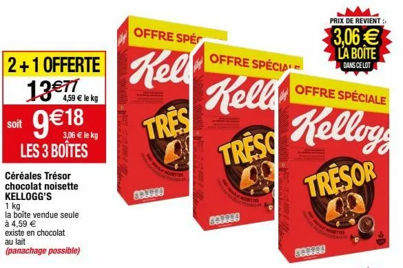 céréales au chocolat kellogg's