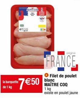 filets de poulet Maître Coq