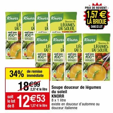 soupe de légumes Knorr