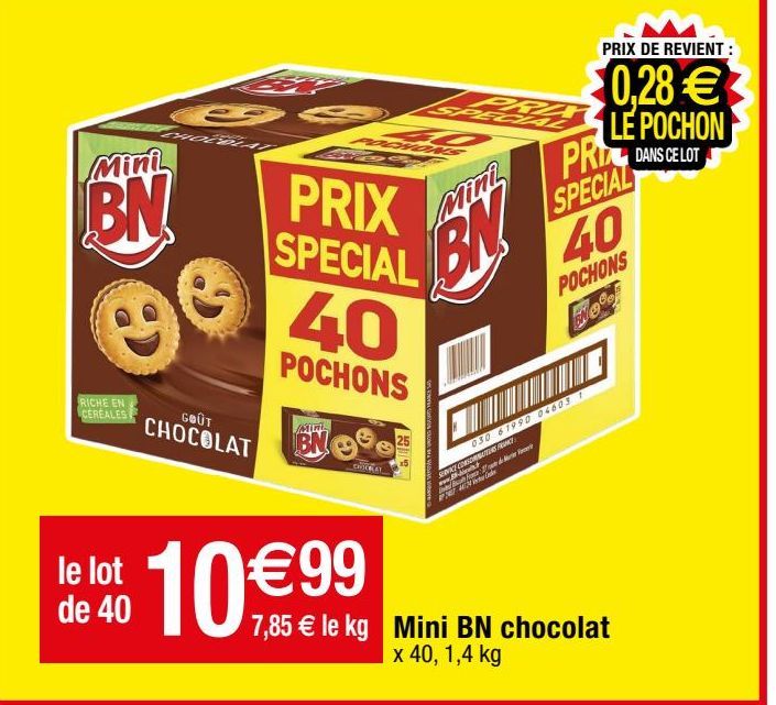 biscuits BN Chocolat