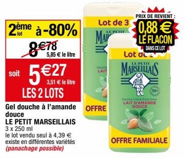 gel douche Le petit marseillais