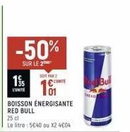 boisson énergétique Red bull