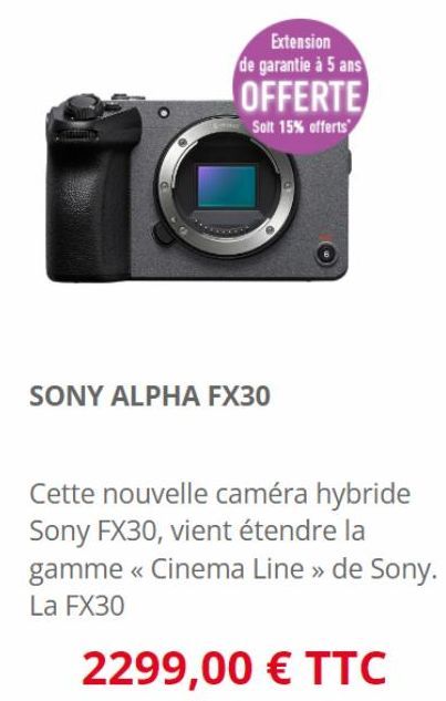 caméras Sony