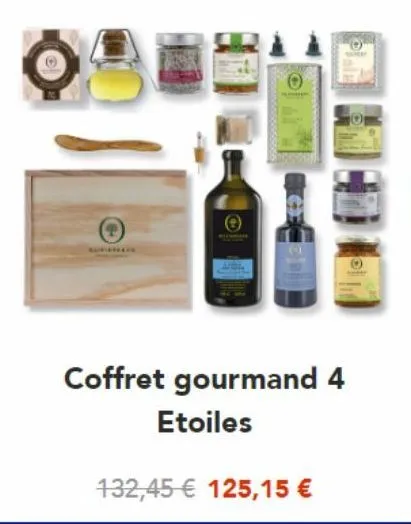 coffret gourmand 4 etoiles  132,45 € 125,15 € 