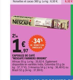 capsules de café Nescafé