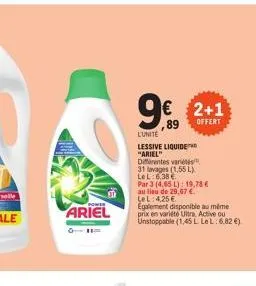 lessive liquide ariel