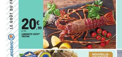 € ,90  LE KO  LANGOUSTE CUITE  TRISTAN 