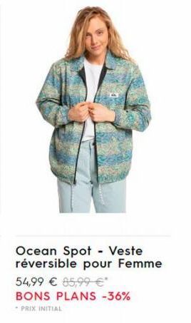 Ocean Spot Veste réversible pour Femme  54,99 € 85,99 €* BONS PLANS -36% PRIX INITIAL 