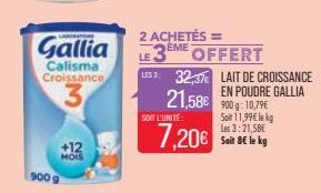 lait de croissance Gallia