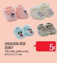 chaussons bébé Disney