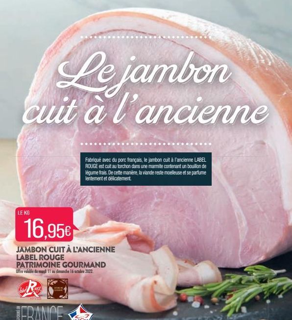 jambon cuit Label 5