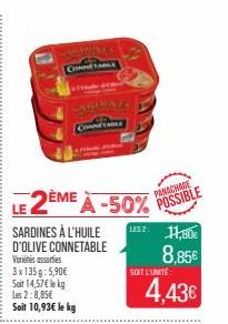 sardines à l'huile Connetable