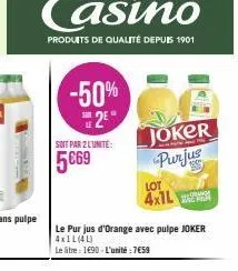 jus d'orange joker